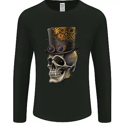 Buy Steampunk Skull Mens Long Sleeve T-Shirt • 11.99£