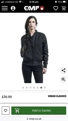 Buy EMP Urban Classics Women’s Bomber Jacket Size XS • 20£