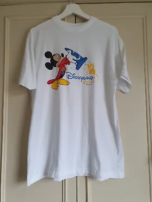 Buy Disneyland Resort Paris T-Shirt, Size L, Vintage 90's Mickey Mouse Tee • 15£