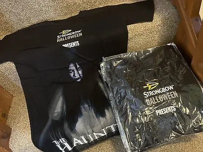 Buy Mens Strongbow Halloween The Haunted Black T- Shirt (Large)NEW X10 Bulk • 15£