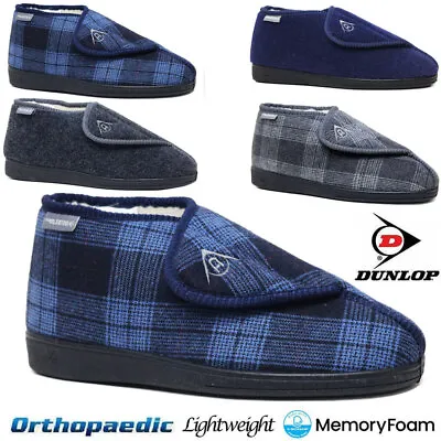Buy Mens Diabetic Wide Fit Slippers Winter Warm Easy Close Orthopaedic Shoes Boots • 12.95£