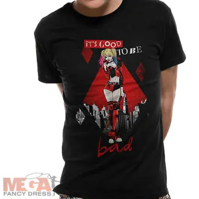 Buy Harley Quinn Good To Be Bad Unisex T-Shirt Mens Ladies Marvel Adults Costume Top • 9.99£