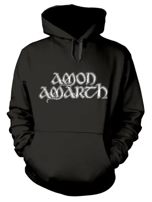 Buy Amon Amarth Grey Skull Black Pull Over Hoodie OFFICIAL • 44.89£