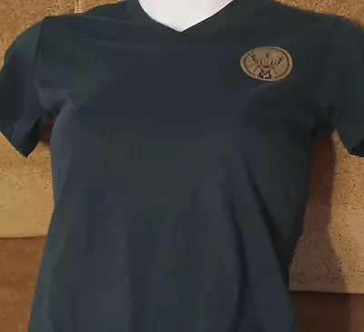 Buy Jagermeister Women's Size Small Green T-Shirt  Short Sleeves Gold Logo • 12.31£