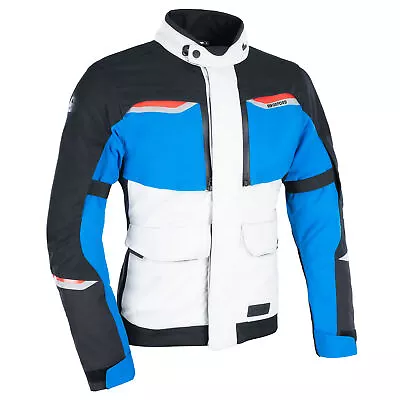 Buy Oxford Mondial 2.0 Motorcycle Motorbike Textile Jacket Grey / Blue / Red • 299.99£