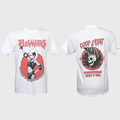 Buy Plasmatics Metal Punk Rock Short Sleeve White Unisex T-shirt Double Sided S-3XL • 16.99£