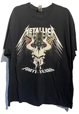 Buy Metallica XXL Shirt Forty Years Rock Band Metal Tour Gig Hellfire Club Rock 2XL • 20£