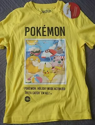 Buy Official Pokémon Kids T-Shirt Yellow 8 - 13 Years • 14.99£