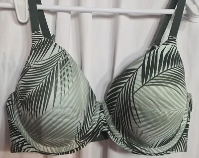 Buy Kindly Yours Sustainable Tailored Full Coverage T-Shirt Bra Palm Print Size 38C • 7.24£