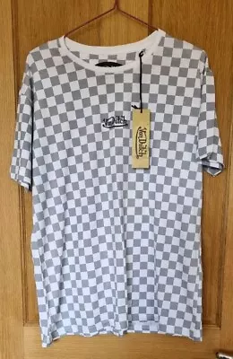 Buy Von Dutch Grey And White Checked T Shirt. BNWT Size 12 • 4£