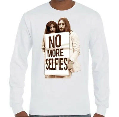 Buy No More Selfies Mens Funny John Lennon T-Shirt • 11.99£