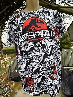 Buy Jurassic World Park T-Rex Logo T-Shirt Size L • 19.99£