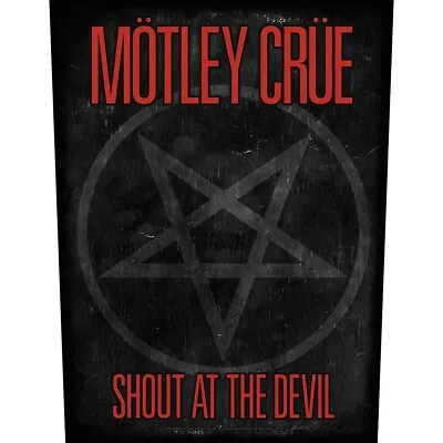 Buy MOTLEY CRUE BACK PATCH : SHOUT AT THE DEVIL /PENTAGRAM: Album Official Lic Merch • 8.95£
