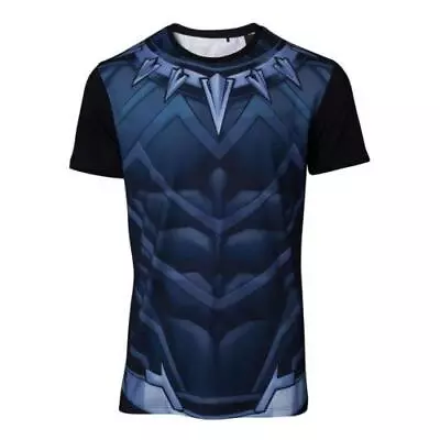 Buy Official Marvel Black Panther Mens XL T-Shirt, Black Shirt • 9.99£