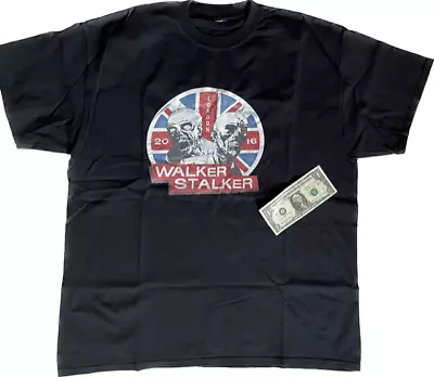 Buy Walker Stalker 2016 London Shirt, Selten, Rare,never Worn, Black XL,Walking Dead • 40.67£