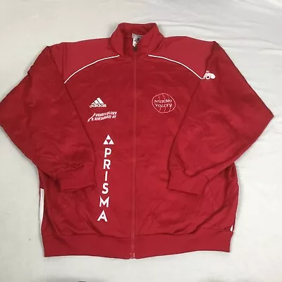 Buy Adidas Red Volleyball Training Top Track Jacket Vintage Mens XXL 2XL 46/48 • 10£