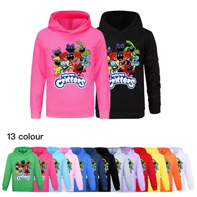 Buy Hot Smiling Critters Boys Girls Casual Long Sleeve Hoodie Hooded Sweatshirt Tops • 12.58£