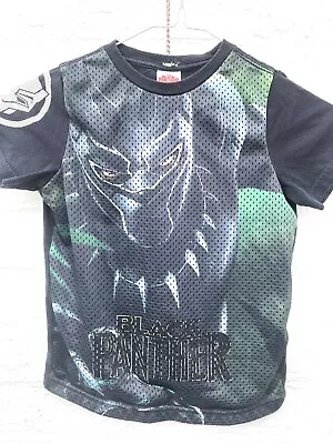 Buy Boys Marvel Black Panther T-shirt Age 5-6 Years • 3£
