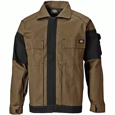 Buy Dickies Work Jacket Mens GDT Lightweight Work Coat Grafter Black Grey Khaki  • 9.95£