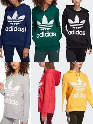 Buy Adidas Womens Trefoil Hoodie Hooded Sweatshirt - Clearance!! • 19.99£
