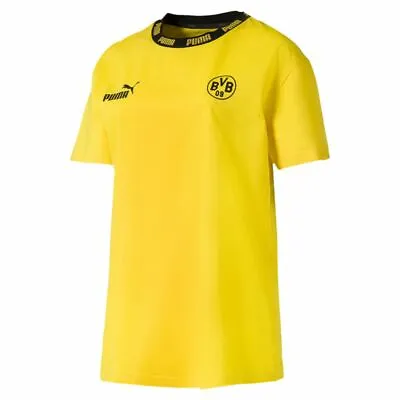 Buy Puma Borussia Dortmund BVB Womens Ladies Short Sleeve Casual Cotton T-Shirt Tee • 24.17£