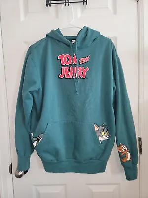 Buy Womans Long Sleeve  Hoodie Pull Over Tom And Jerry SZ M • 24.13£