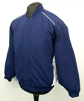 Buy Russell Athletic Jacket Fits LARGE Blue (Tag Medium) Mens Padded Winter Varsity • 25£
