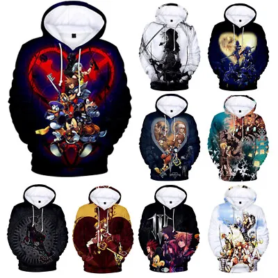 Buy Cosplay Kingdom Hearts Sora Aqua Axel 3D Hoodies Adult Sweatshirt Jacket Costume • 13.20£