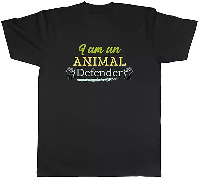 Buy Animal Defender Mens T-Shirt Protect Animals Wildlife Pets Unisex Tee Gift • 8.99£