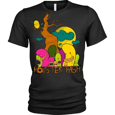 Buy Monster Mash T-Shirt Dancing Creatures Monsters Unisex Mens • 11.44£