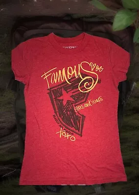 Buy Famous Stars And Straps  T-Shirt Girls  Size L Red Black Yellow Short Sleeve • 8.43£