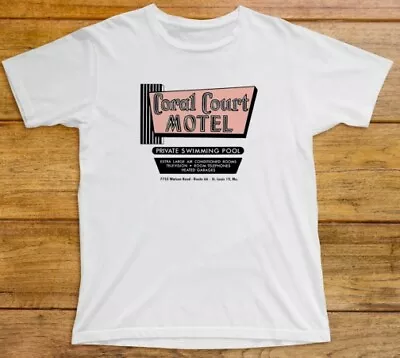 Buy Coral Court Motel T Shirt 898 Americana Art Deco Route 66 Highway Mother Road • 12.95£
