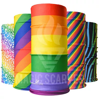 Buy LGBT Pride Rainbow Scarf Cycling Running Snood Neck Warmer Tube Headband Bandana • 3.69£