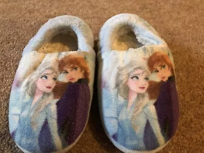 Buy Disney Frozen Elsa/Anna Slippers Infant UK 6 • 2.70£