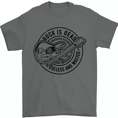 Buy Rock Is Dead Funny Music Rock N Roll Guitar Mens T-Shirt 100% Cotton • 8.49£