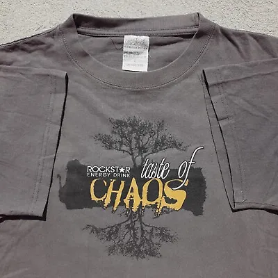 Buy Taste Of Chaos Festival Lineup Tee Shirt 2007 L The Used Rise Against Hardcore • 68.80£