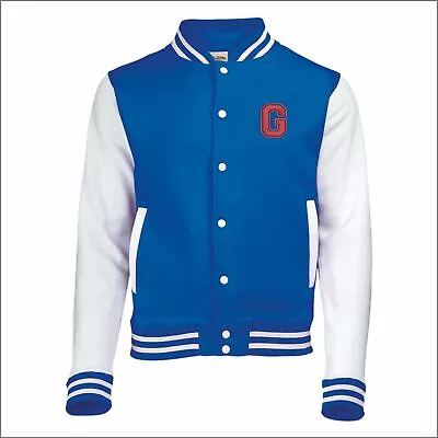 Buy Personalised Mens Baseball Jacket Embroidered Alphabets Letter Varsity Jackets  • 23.03£
