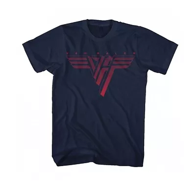 Buy Van Halen Classic Red Logo Navy Medium Mens T-Shirt Official  NEW • 16.99£