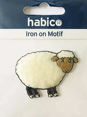 Buy Habico Woolly Sheep Farm Wildlife Animal Iron-On Motif Patch • 3.95£