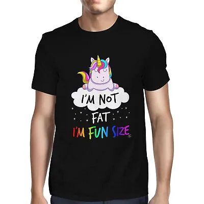 Buy 1Tee Mens I'm Not Fat, I'm Funsize Unicorn T-Shirt • 7.99£
