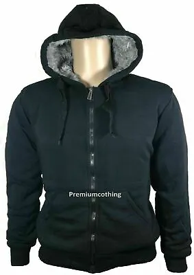 Buy Mens Womens Camouflage Hoodie Fur Lined Full Zip Army Camo Hooded Winter Jacket • 21.99£
