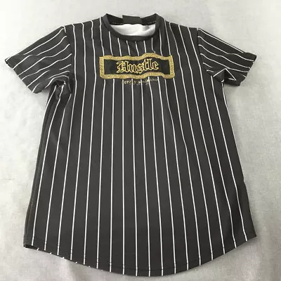 Buy Supply & Demand Mens T-Shirt Size L Black Striped Hustle Logo Short Sleeve Tee • 9.47£