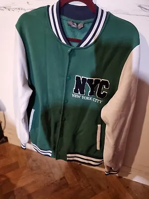 Buy Primark Varsity Jacket Green - Size Large • 18£