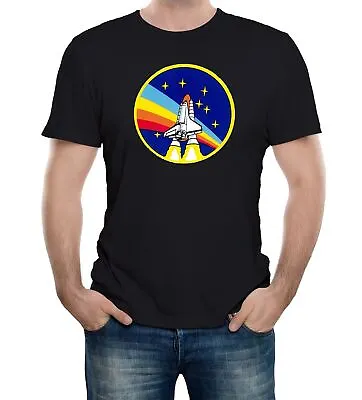 Buy Mens NASA Apollo Rainbow Shuttle Crew Badge T-Shirt Space Science Cool • 12.99£