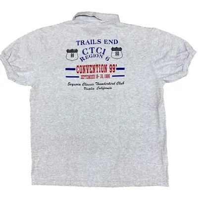 Buy Vintage 90's Classic Thunderbird Club International Convention Shirt Gray Sz L • 28.34£