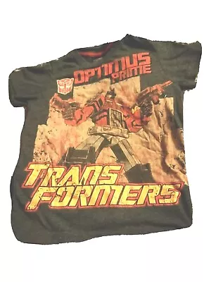 Buy Boys OPTIMUS PRIME Transformers T Shirt Grey Age 4 Next • 5.22£