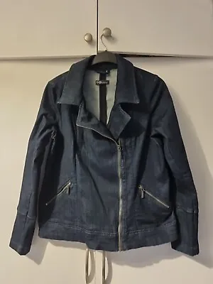 Buy M&S Twiggy Ladies Dark Denim Jacket With Stretch  16  • 25£