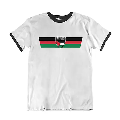 Buy PALESTINE Protest T-Shirt RETRO Strip Palestinian Peace Freedom Gaza Flag Tee • 10.99£