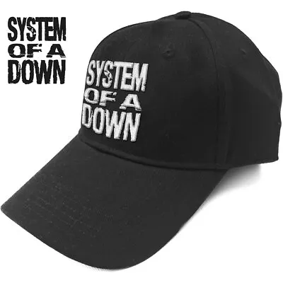 Buy System Of A Down - Stacked Logo CAP - Größenverstellbar Official Merch • 21.51£