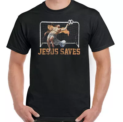 Buy Atheist T-Shirt Atheism Jesus Saves Mens Funny Football God Footy Top Kit Game • 10.94£